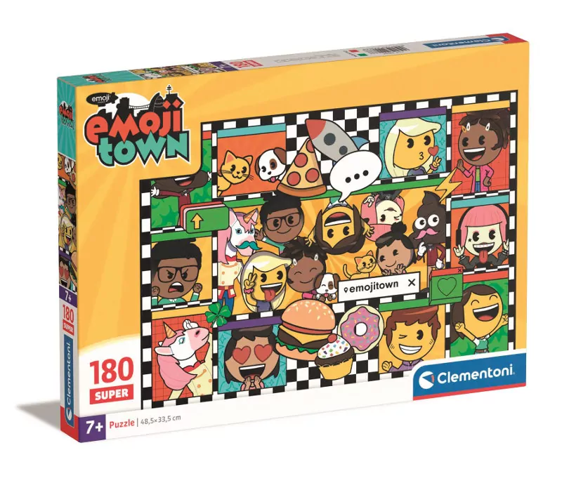 Puzzle 180. Super Kolor. Emojii Town. 29066 - tantis.pl