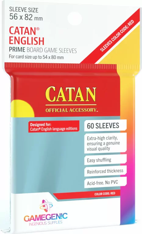 Koszulki na karty Catan 56x82mm 60 sztuk - tantis.pl