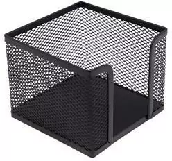 Pojemnik na karteczki metalowy czarny MEMOBE