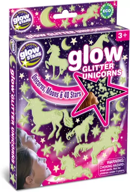 Świecące brokatowe jednorożce - tantis.pl