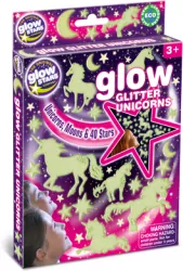 Świecące brokatowe jednorożce