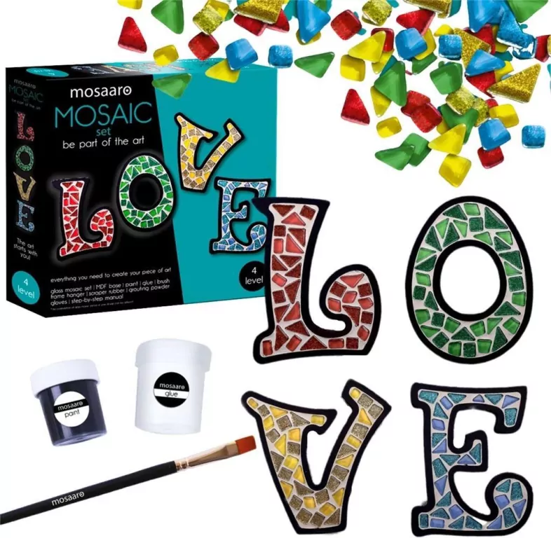 Zestaw kreatywny mozaika. Love - tantis.pl