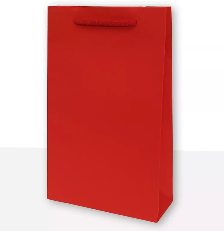 Torebki prezentowe jednobarwna T2 czerwona 10 sztuk - tantis.pl