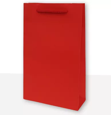 Torebki prezentowe jednobarwna T2 czerwona 10 sztuk