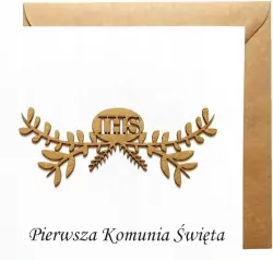 Kartka Pierwsza Komunia Święta