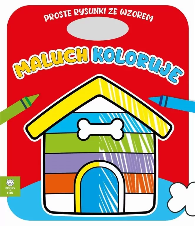 Maluch koloruje domek dla psa - tantis.pl