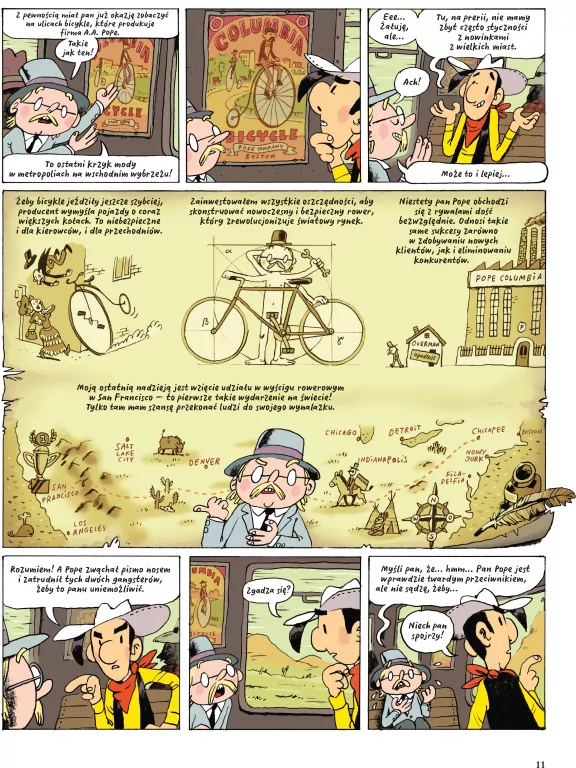 Lucky Luke na siodełku - tantis.pl