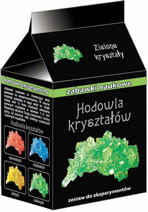 Hodowla kryształów zielone kryształy - tantis.pl