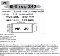 Okładka na podr B5 regulowana nr 20  NARNIA - tantis.pl