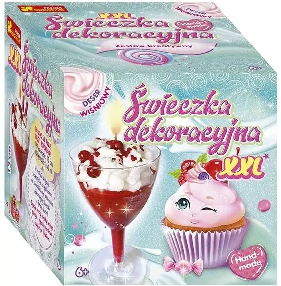 Świeczka dekoracyjna - deser wiśniowy - tantis.pl