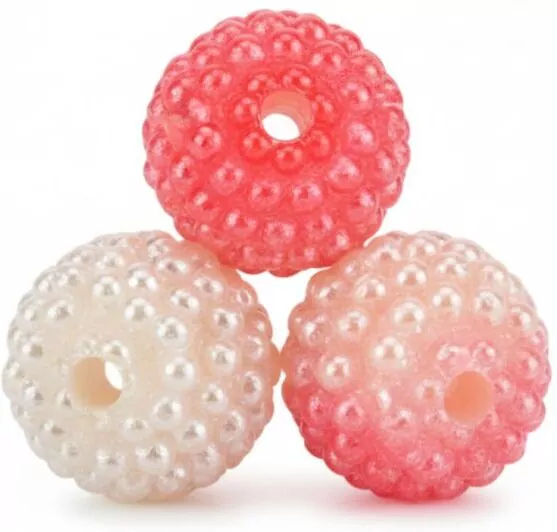 Koraliki plastikowe 10mm koralowe ombre 50szt - tantis.pl