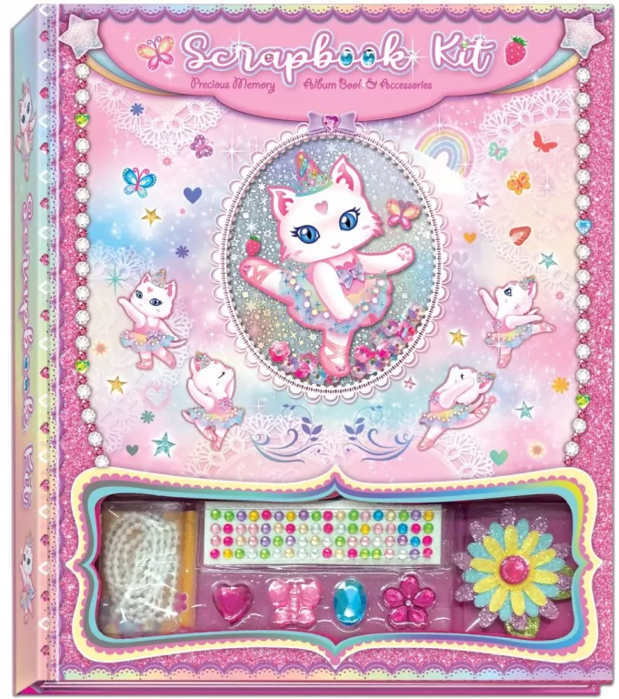 Zestaw do dekorowania. Scrapbook kot baletnica - tantis.pl