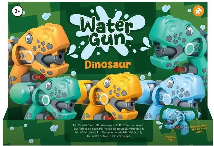 Pistolet na wodę w kształcie dinozaura mix - tantis.pl