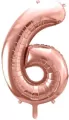 Balon foliowy 6. Różowe złoto 86cm - tantis.pl