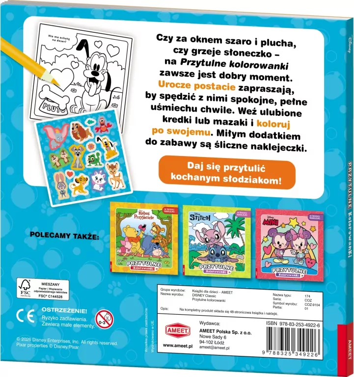 Disney Classic. Przytulne kolorowanki - tantis.pl