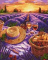 Malowanie po numerach - Purpurowy horyzont 40x50cm - tantis.pl
