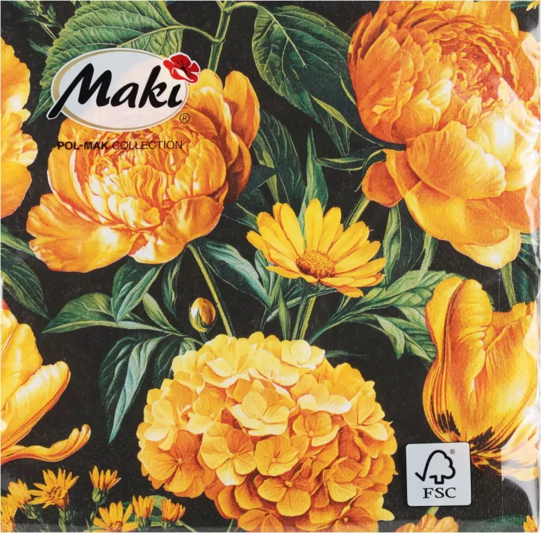 Serwetki MAKI Lunch SL 330x330 Kwiaty 062402 - tantis.pl