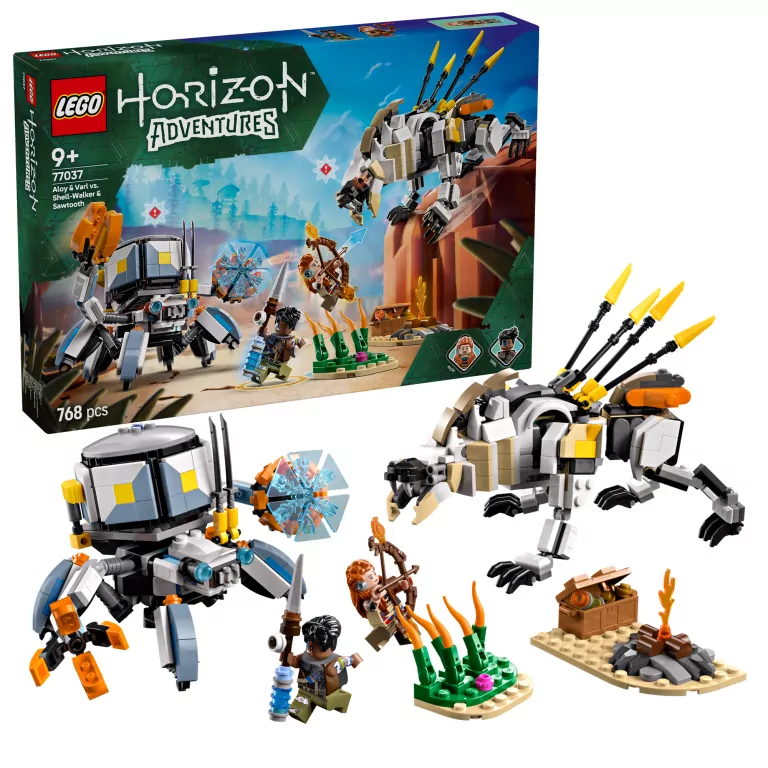 LEGO® Horizon Adventures. Aloy i Varl kontra krabołaz i piłoząb 77037 - tantis.pl