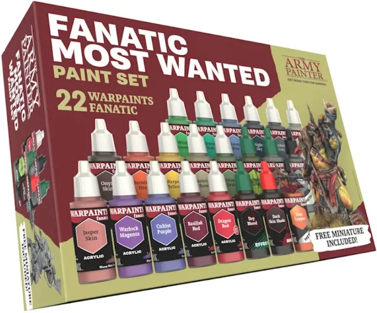 The Army Painter: Warpaints - Fanatic - Most Wanted Paint Set - tantis.pl