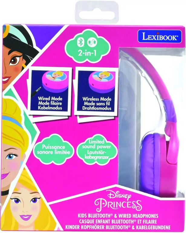 Słuchawki 2w1 Disney bluetooth Lexibook HPBT010DP - tantis.pl