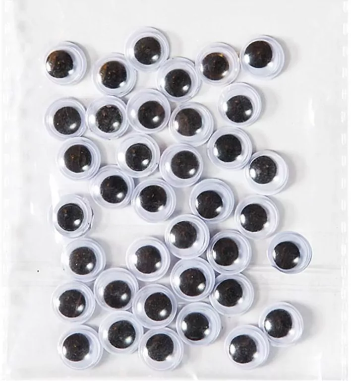 Samoprzylepne ruchome oczka 8 mm, 36 szt. (KSOC-014) - tantis.pl