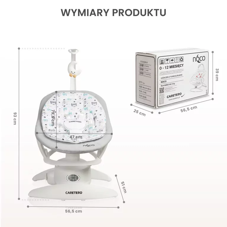 Caretero Bujaczek elektryczny Noco beige - tantis.pl