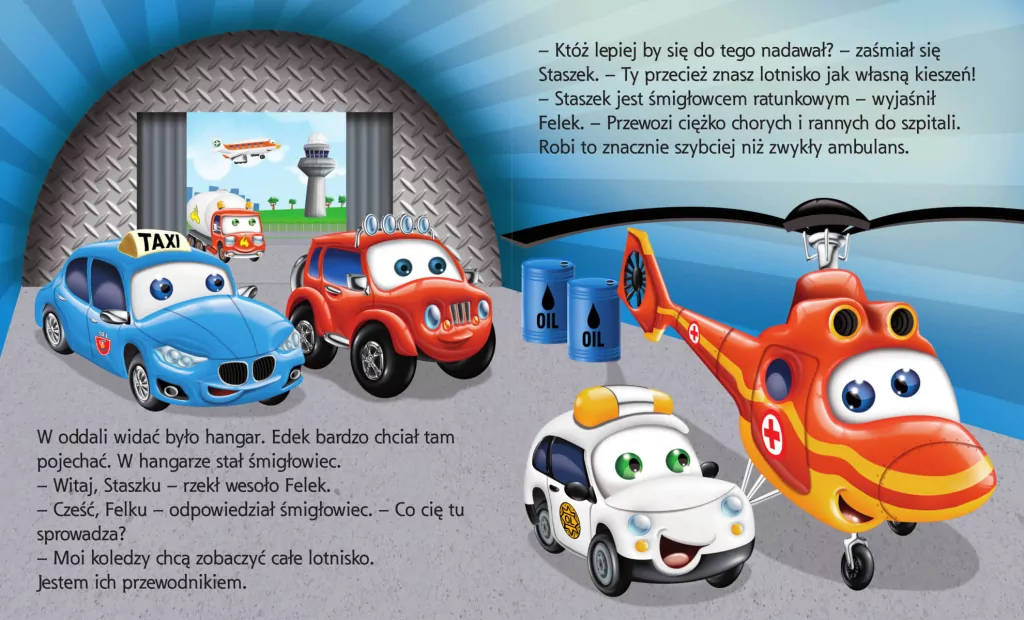 Na lotnisku. Samochodzik Franek - tantis.pl