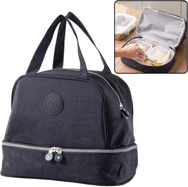 Torba termiczna izolacyjna czarna 27cm - tantis.pl