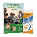 Pakiet: Szczęśliwi, którzy czynią dobro. Podręcznik do religii dla klasy 7 szkoły podstawowej / Długopis Round Stic Classic niebieski. 8 sztuk - tantis.pl