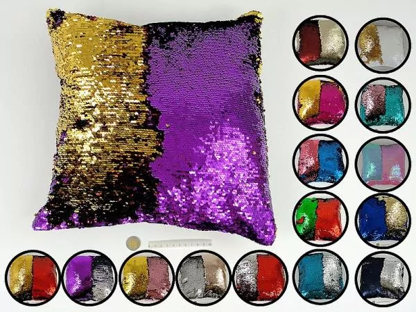 Poszewka na poduszkę magiczne cekiny, mix - tantis.pl