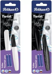 Pióro wieczne Twist do kaligrafii + 2 naboje mix