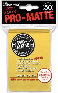 ULTRA-PRO Deck Protector - Pro-Matte Non-Glare Yellow (Żółte) 50 szt. - tantis.pl