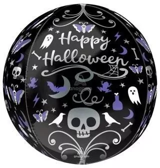 Balon foliowy Orbz Moonlight Halloween 38x40cm - tantis.pl