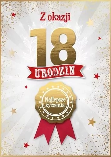 Karnet Urodziny 18 - tantis.pl