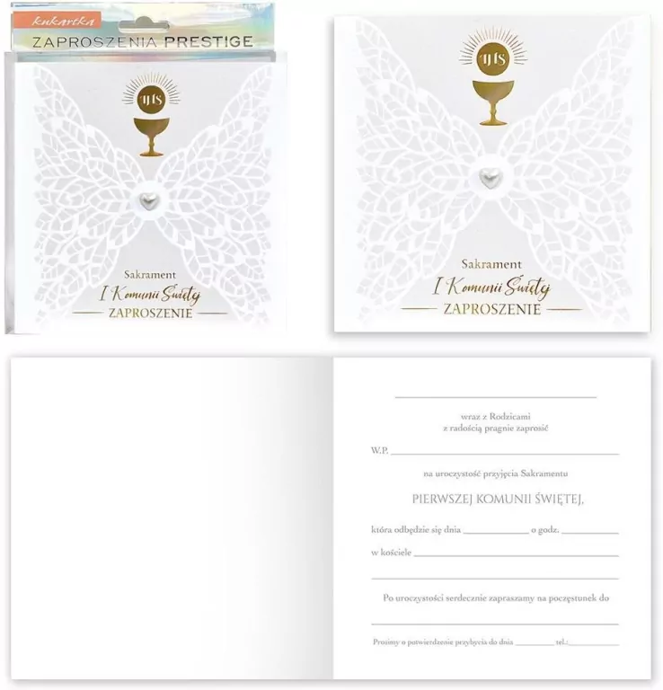 Zaproszenie Komunia - tantis.pl