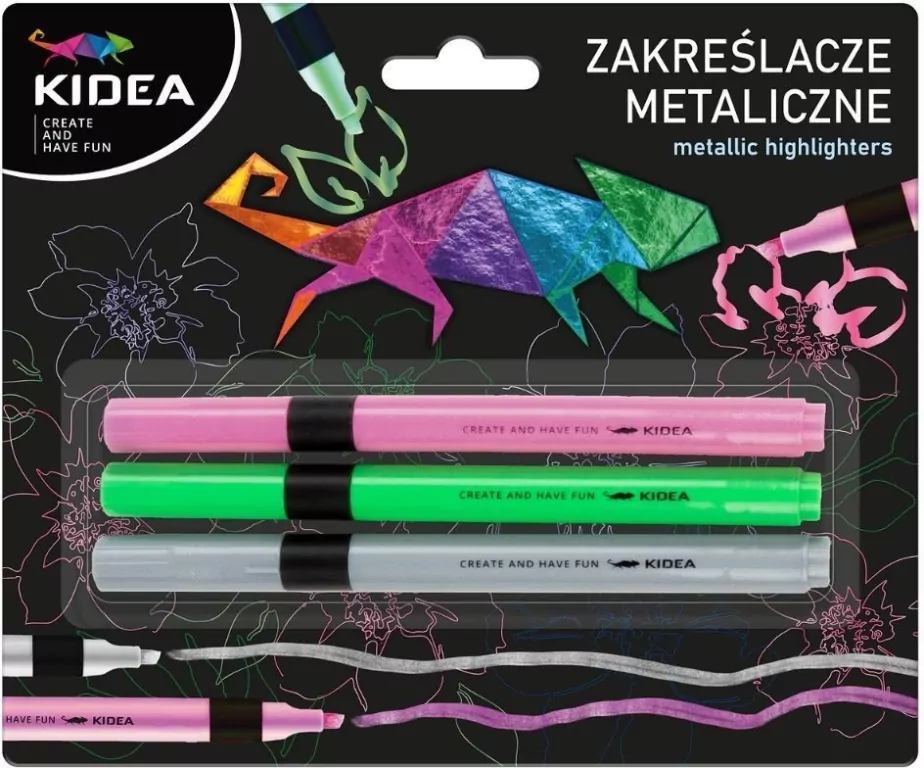 Zakreślacze metaliczne KIDEA - tantis.pl