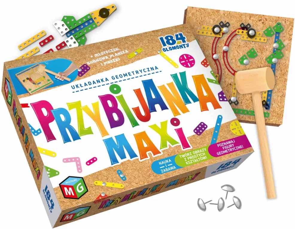 Przybijanka Maxi. Układanka geometryczna - tantis.pl