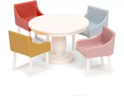 Zestaw mebli do jadalni do domku dla lalek basic