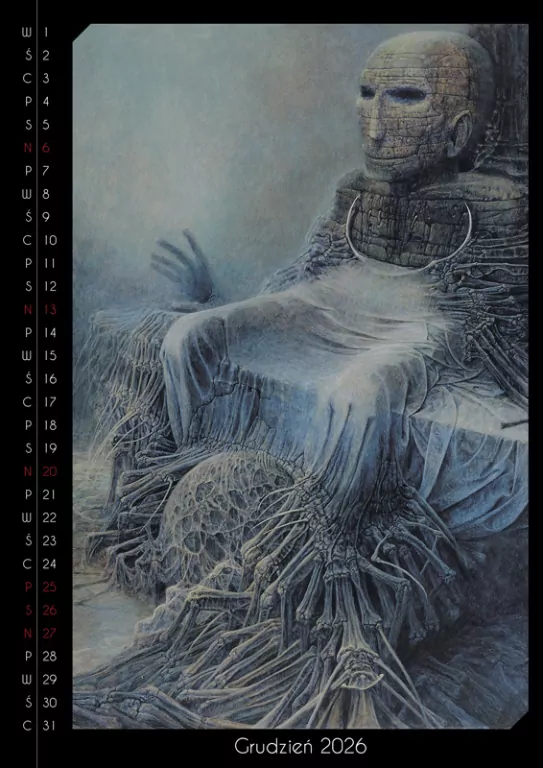Kalendarz 2026 - Beksiński wzór 4 A3 - tantis.pl