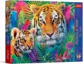 Puzzle 500 Tea Time Tygrysy w dżungli TREFL - tantis.pl