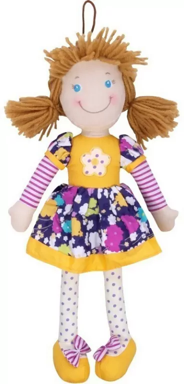 Lalka szmaciana Cornelia 38cm żółta - tantis.pl