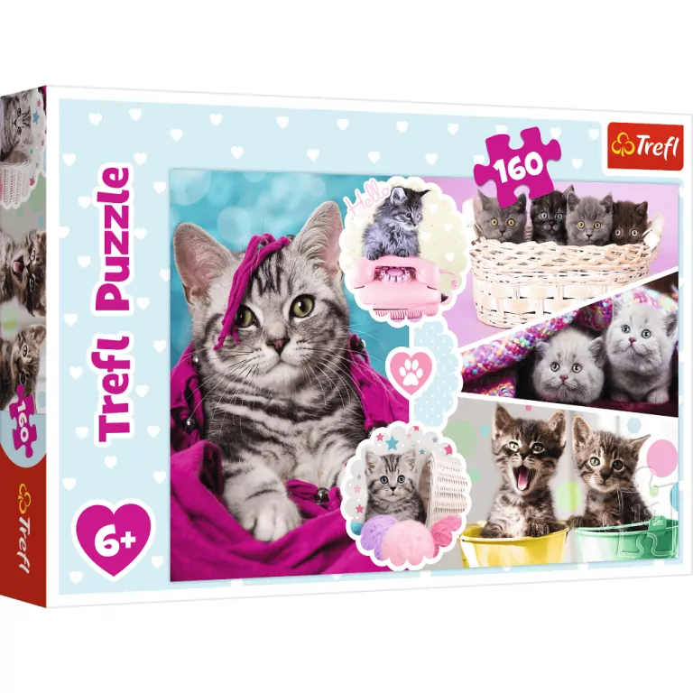 Puzzle 160. Urocze kotki - tantis.pl