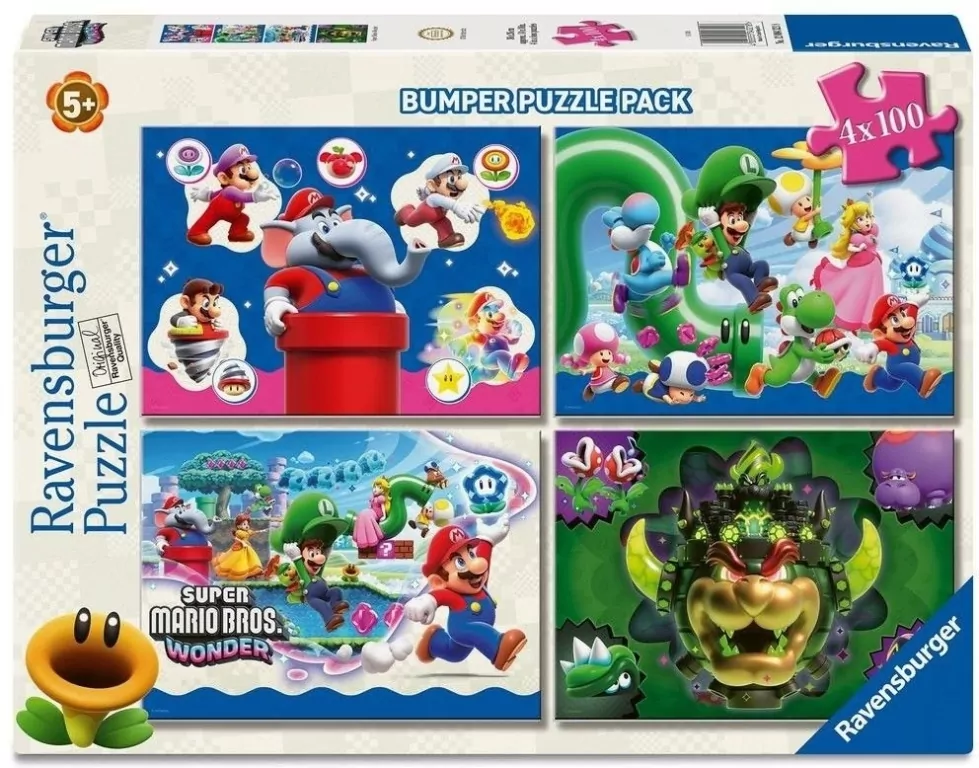 Puzzle 2D 4x100el Super Mario - tantis.pl