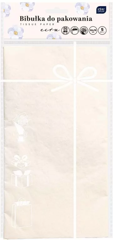 Bibuła ozdobna 50x70cm 5 szt - tantis.pl
