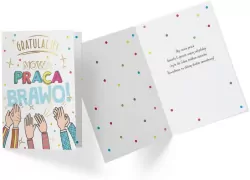 Karnet B6 PP-2211 Gratulacje, nowa praca