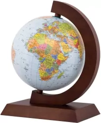 Globus polityczny drewniana opr. 25cm w.słowacka