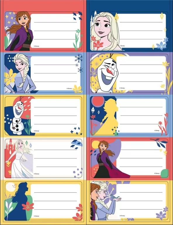 Naklejki na zeszyty Frozen - tantis.pl