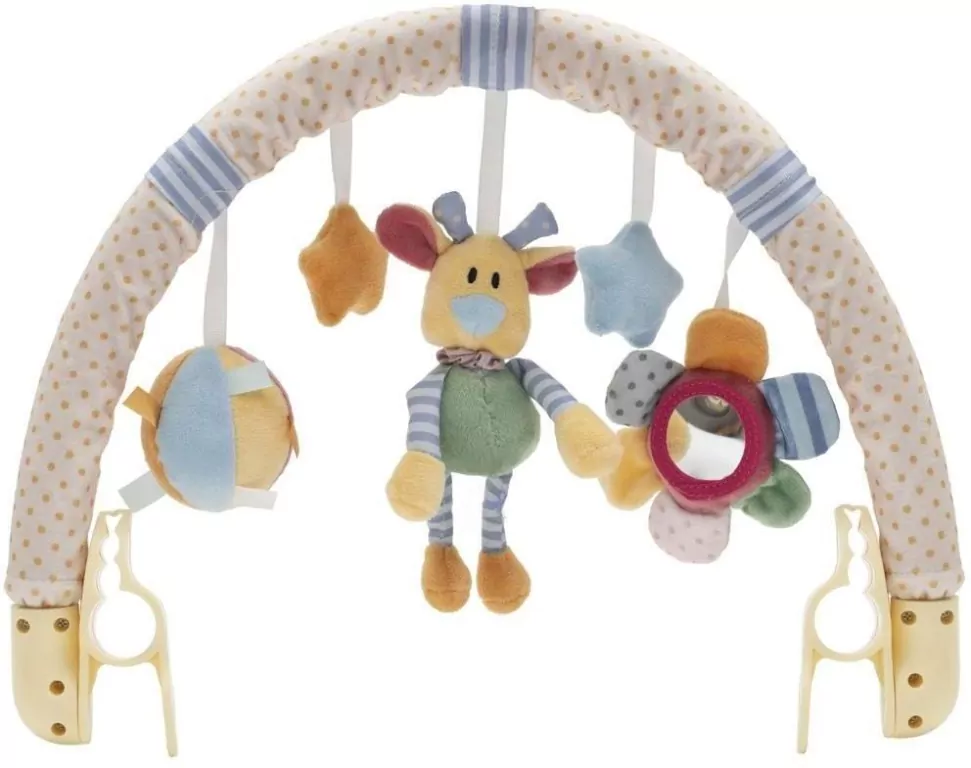 Zawieszka do wózka miś, kwiatek i gwiazdki - tantis.pl