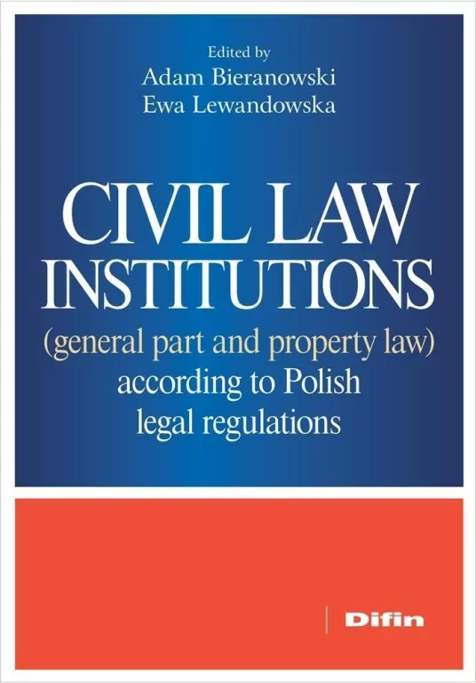 Civil law institutions (general part and... - tantis.pl