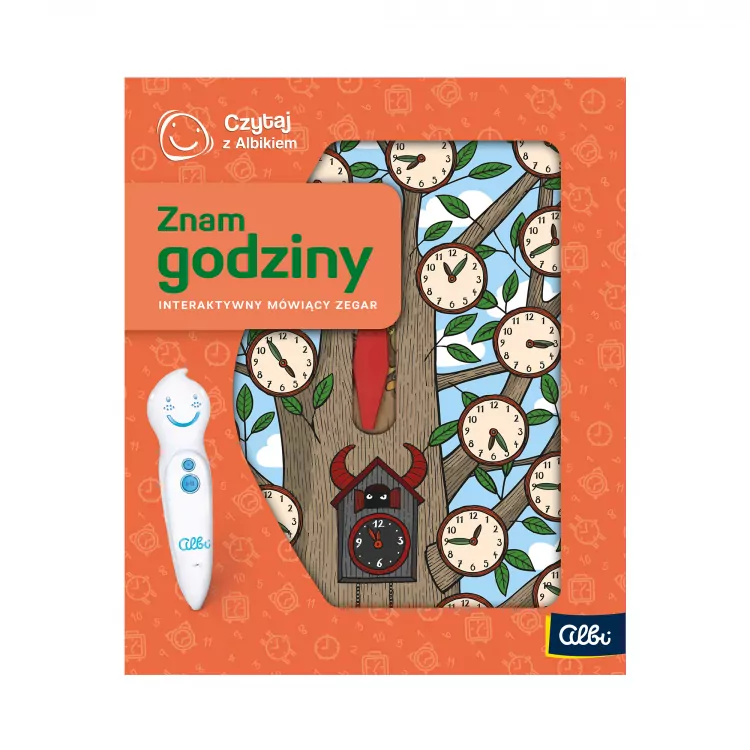 Czytaj z Albikiem. Znam godziny. Interaktywny zegar - tantis.pl